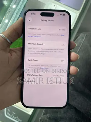Apple iPhone 15 128 GB Black