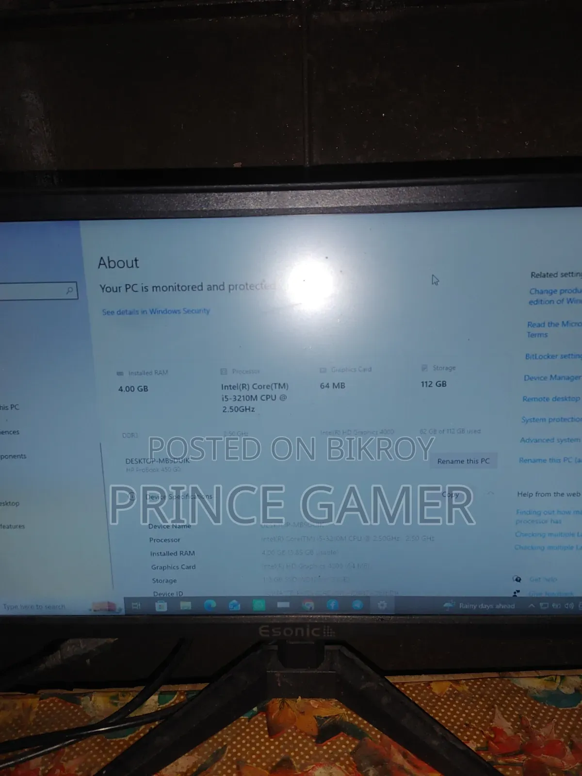 Laptop HP ProBook 440 4GB Intel Core I5 SSD 128GB