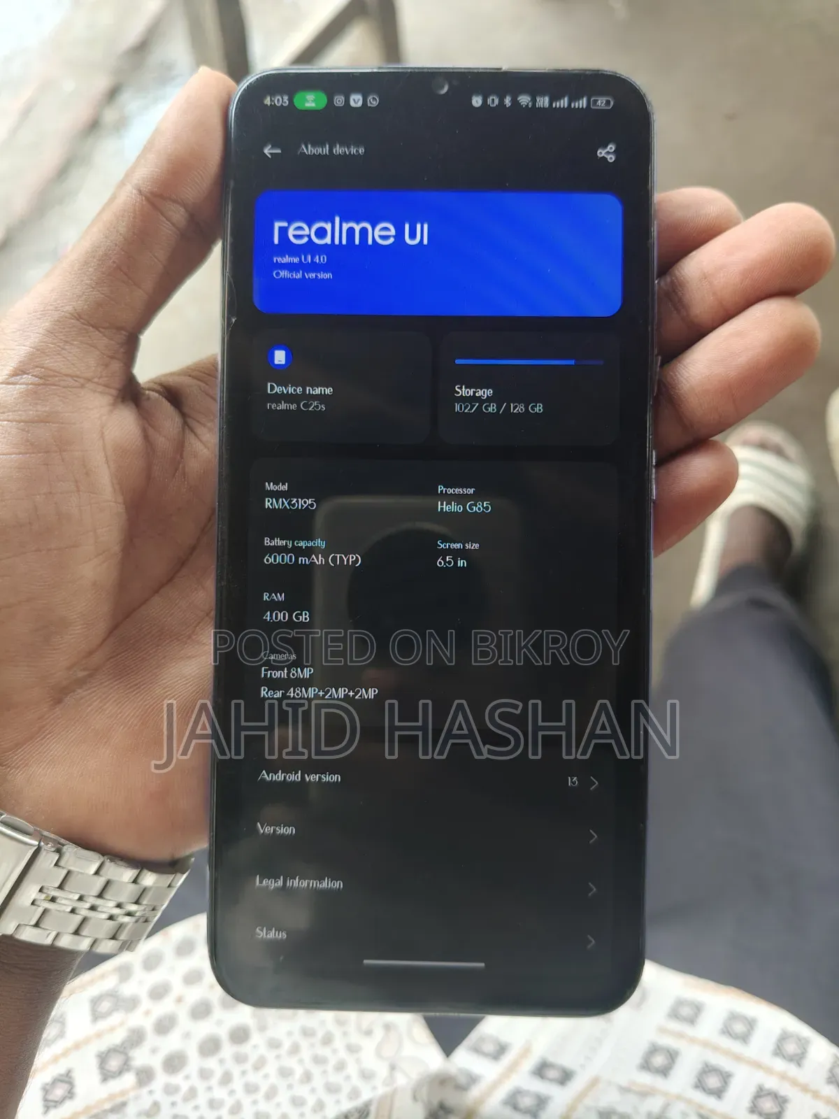 Realme C25Y 64 GB Black