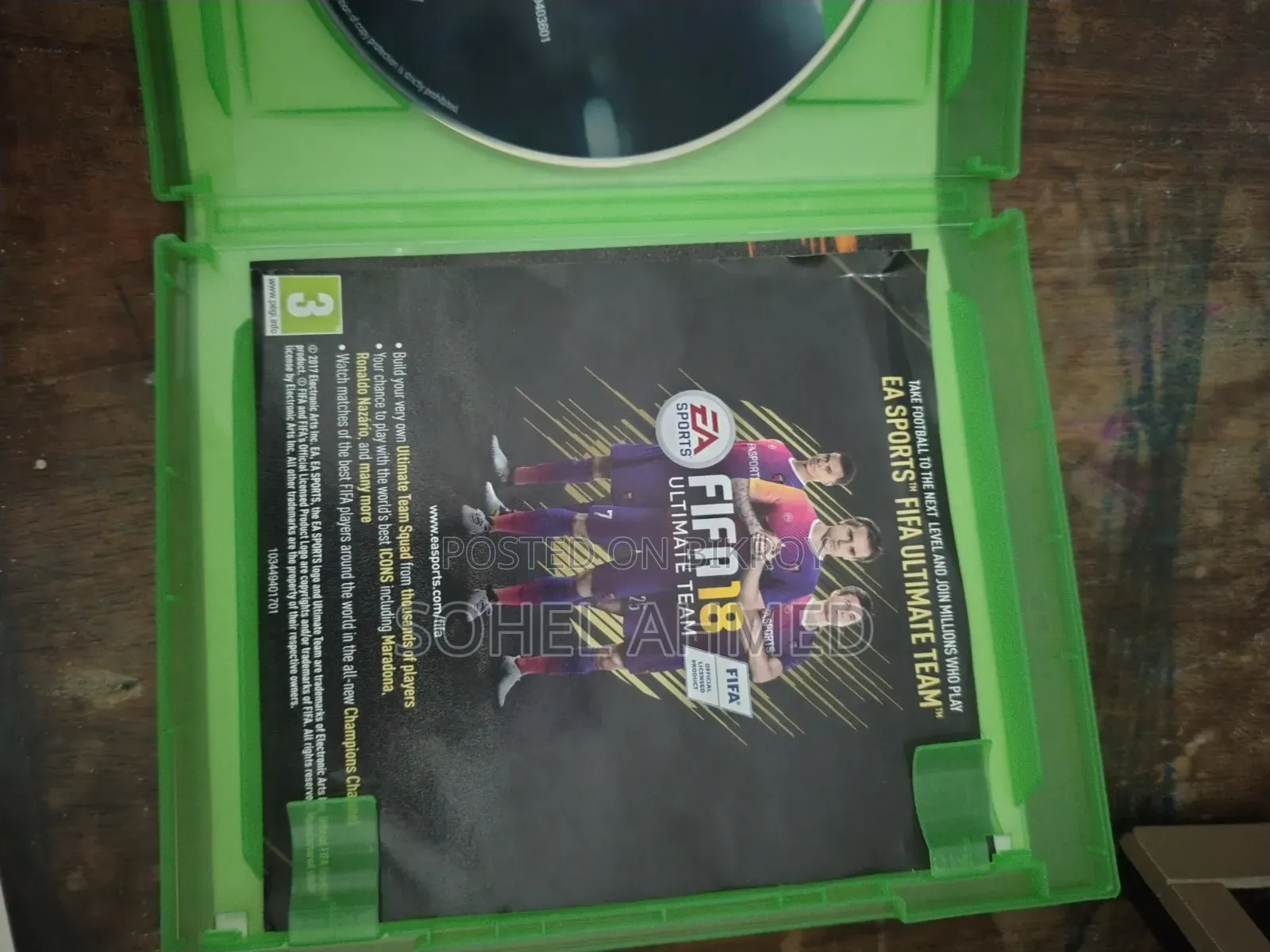 Fifa 18 Cd for Xbox One