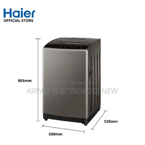 Haier Hwm100-316s6 Top-Load Fully Automatic Washing Machine 10 Kg