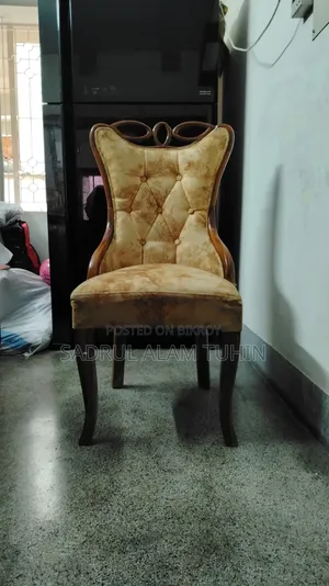 Shagun Wood With Fabric Dining 6 Chairs