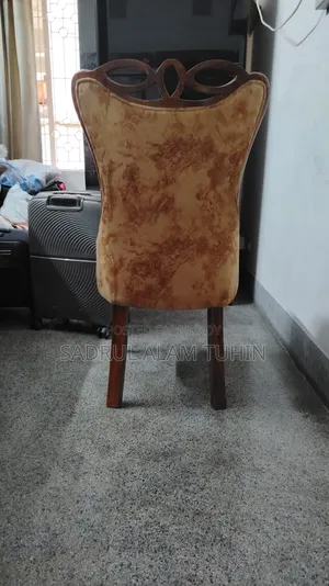 Shagun Wood With Fabric Dining 6 Chairs