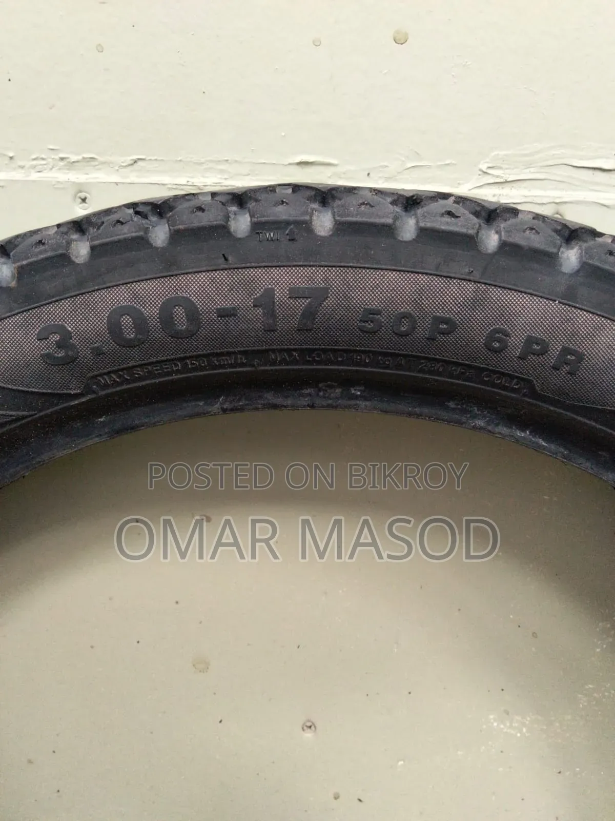 TVS Tire Size 3.00-17