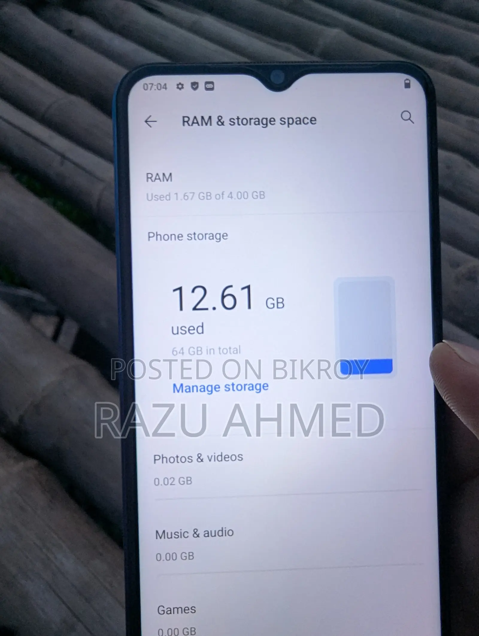 Vivo Y20 64 GB Blue