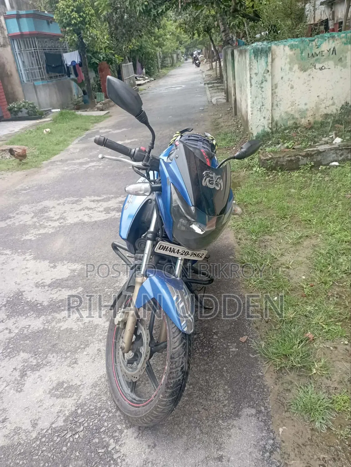 New TVS Apache RTR 160 2V 2018 Blue
