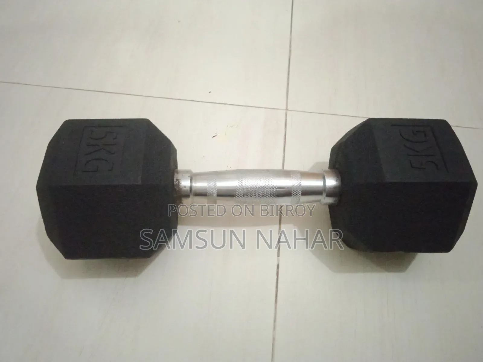 5 Kg Hex Dumbbell New