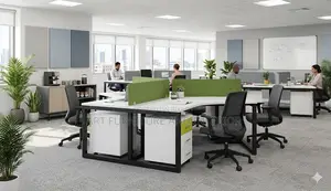 120° 3-Person Cluster Desk