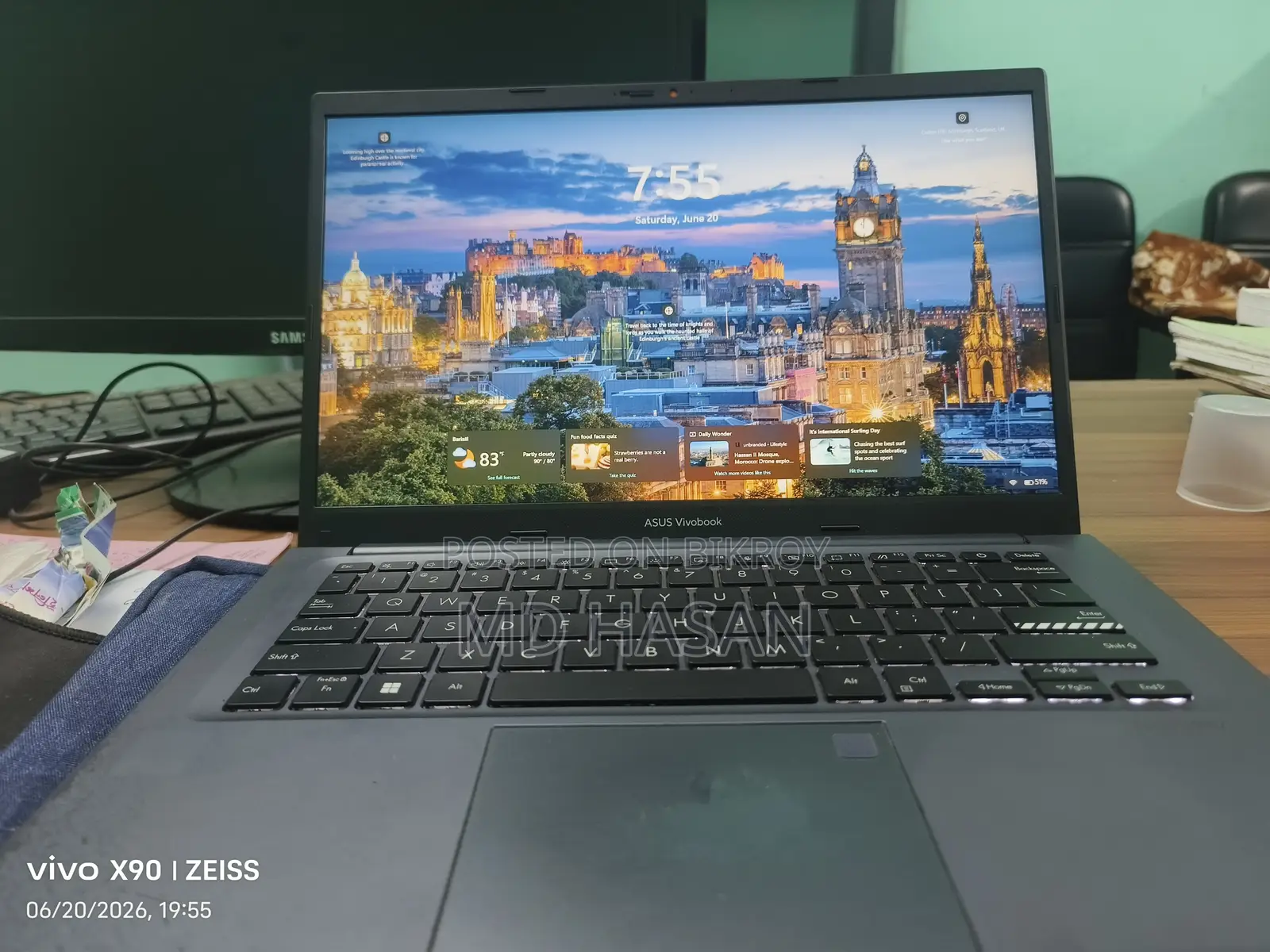 Laptop Asus VivoBook X540SA 8GB Intel Core I3 SSD 512GB