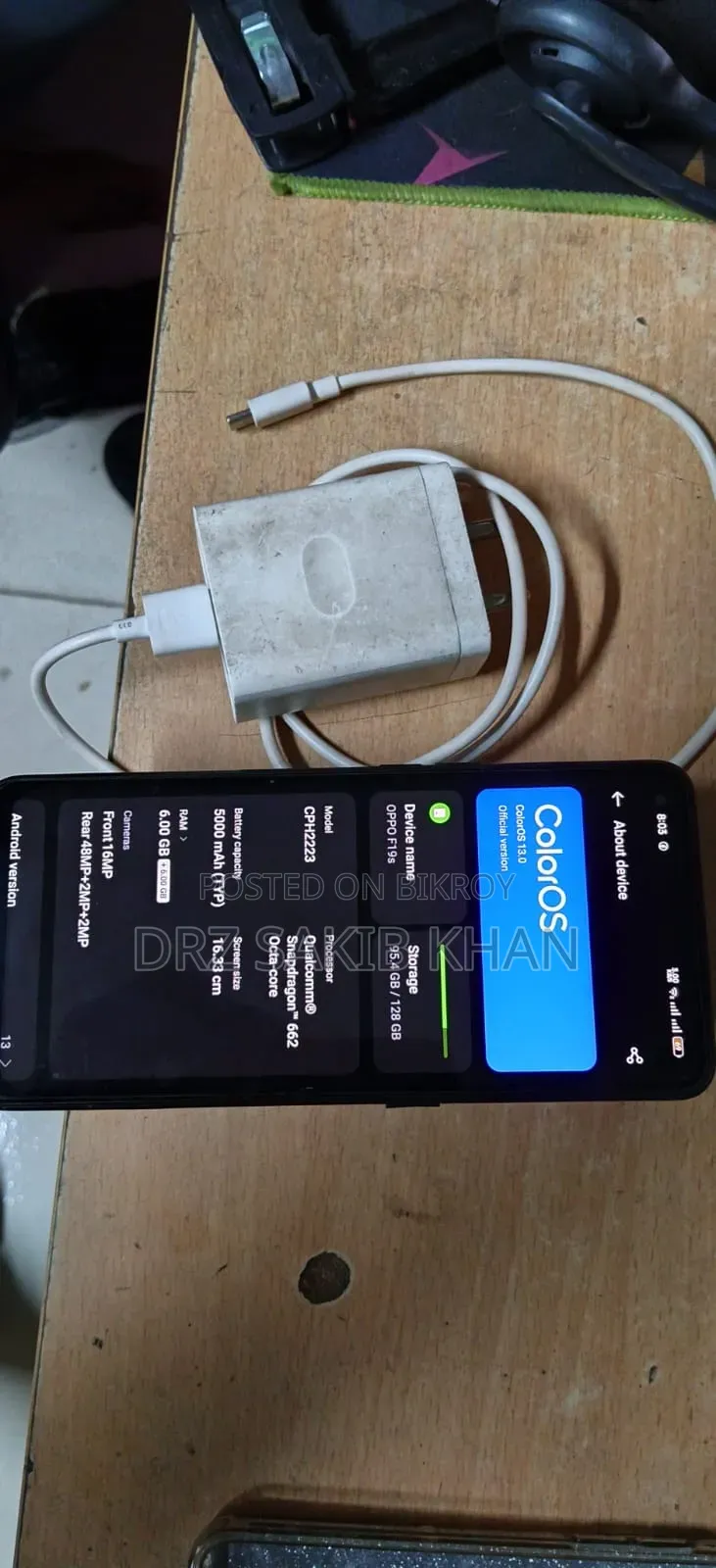 Oppo F19S 128 GB Black