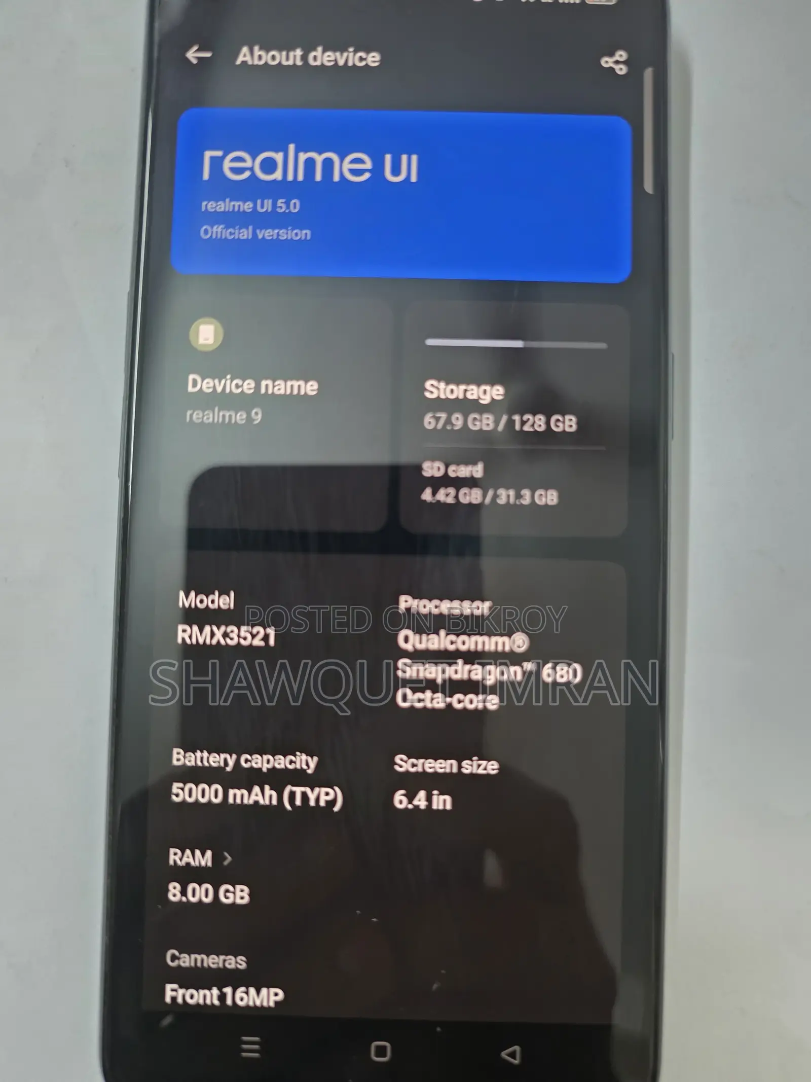 Realme 9 128 GB Black