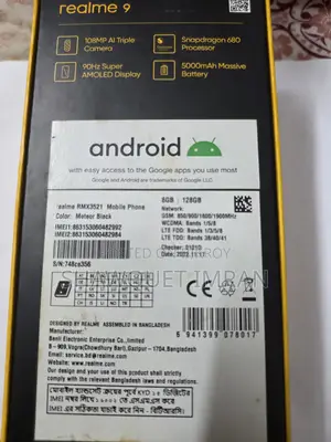 Realme 9 128 GB Black