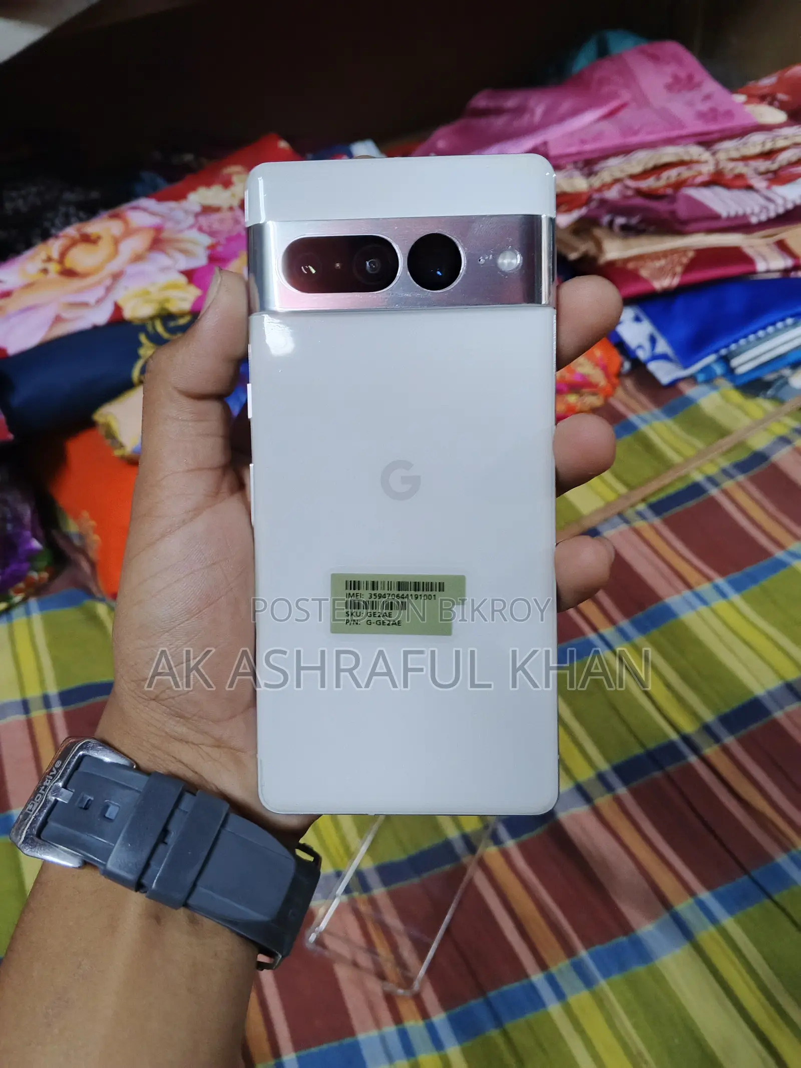 নতুন গুগল পিক্সেল ৭ প্রো ১২৮ জিবি হোয়াইট