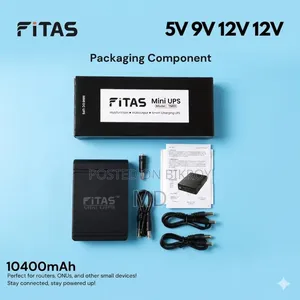 Fitas Mini UPS TM 95 5V 9V 12V 12V / 10400mAh