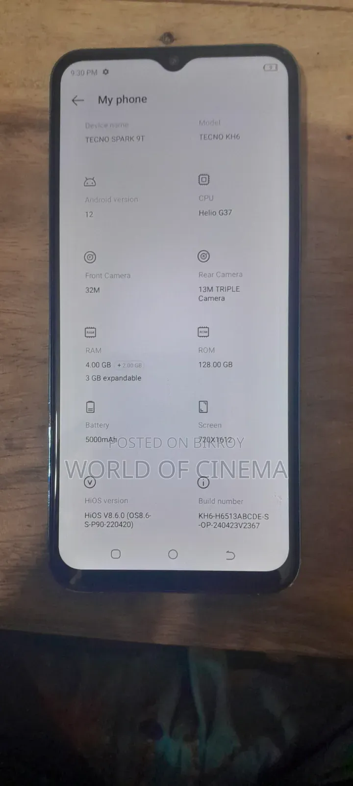 Tecno Spark 9T 128 GB Blue