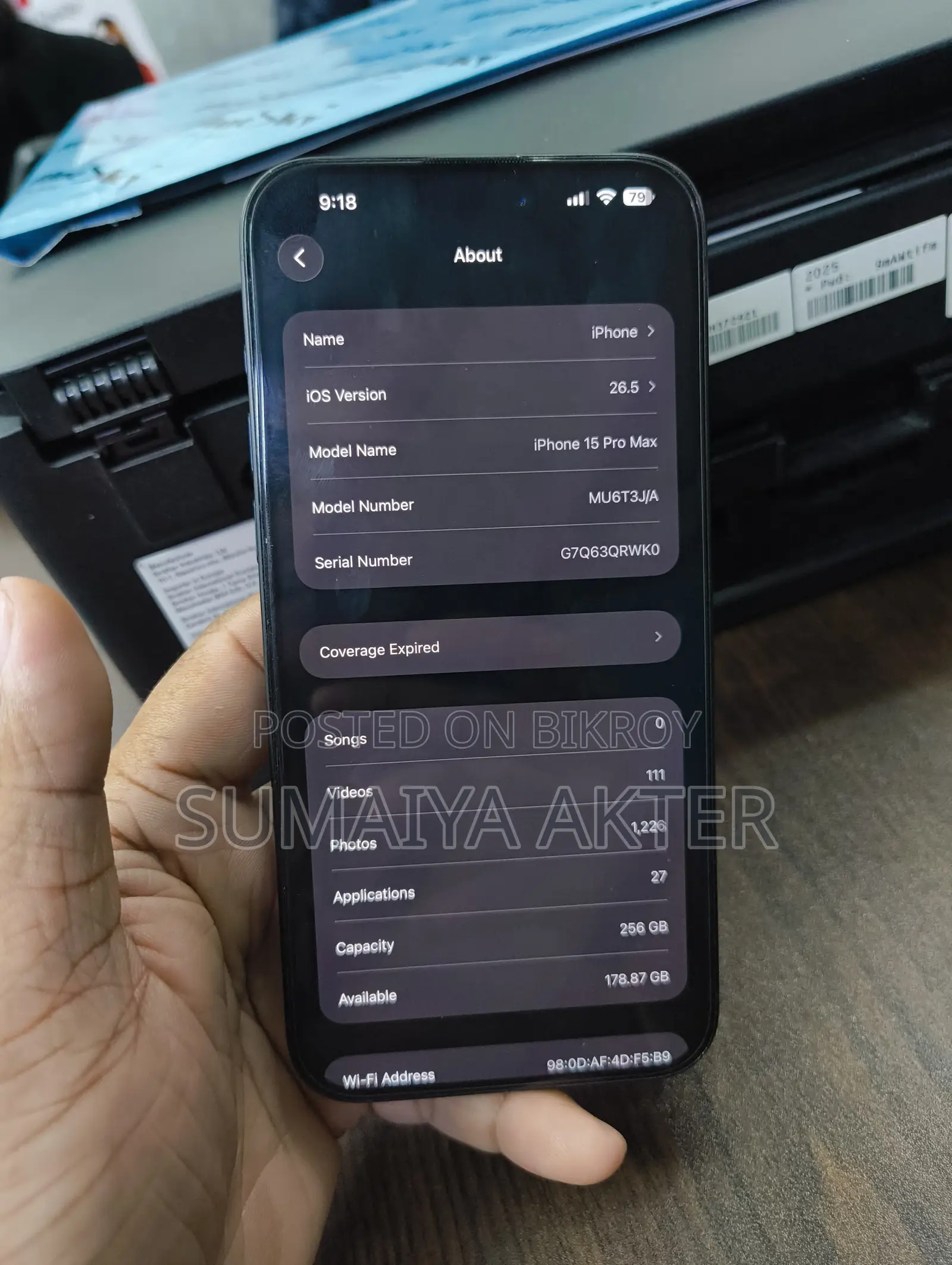 Apple iPhone 15 Pro Max 256 GB Blue
