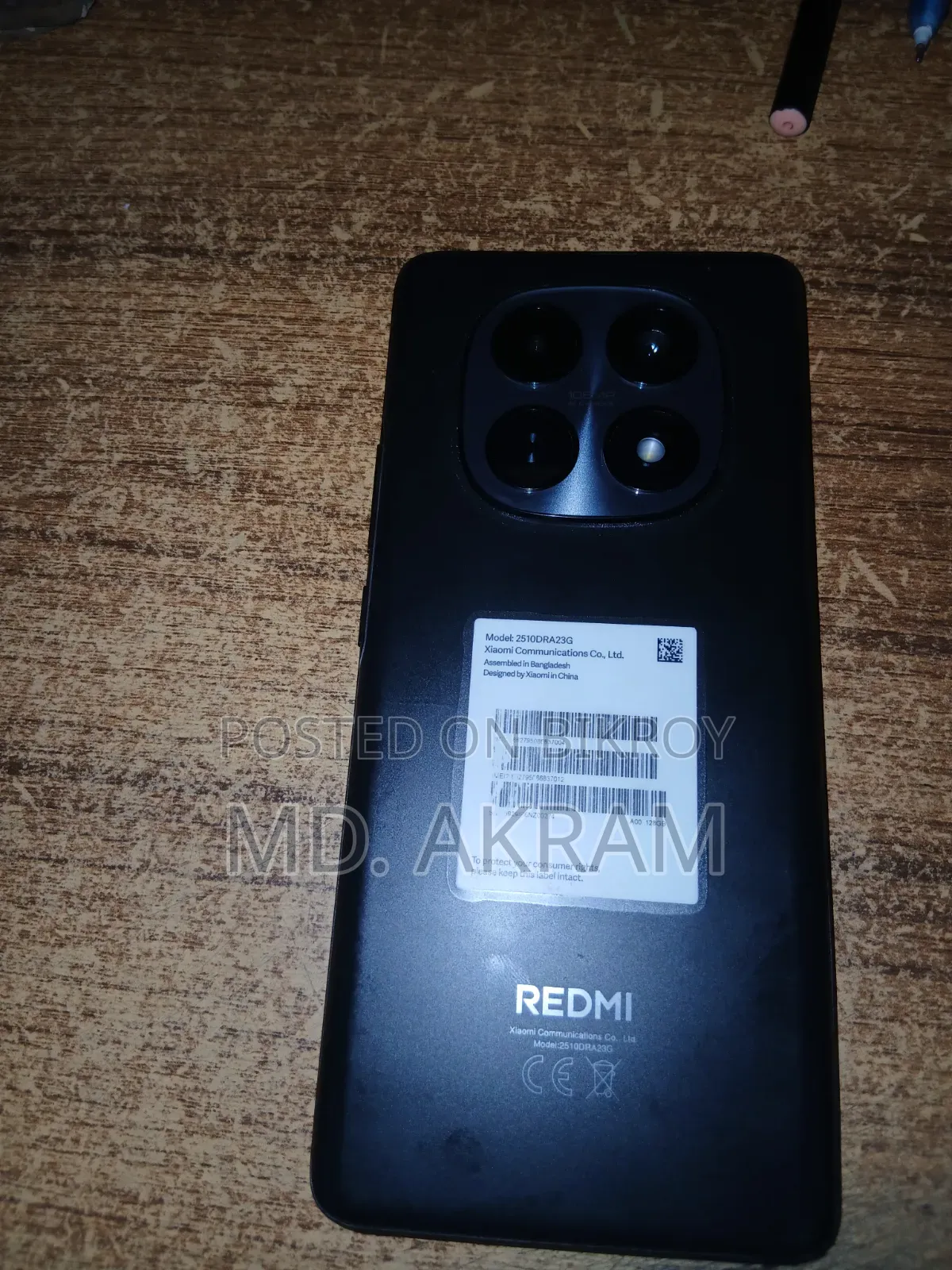 Xiaomi Redmi Note 15 128 GB Black