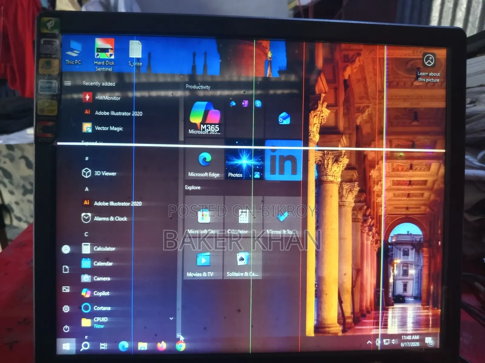 Desktop Computer MSI Model 8GB AMD Ryzen 5 SSD 128GB