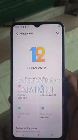 Vivo Y15 64 GB Blue