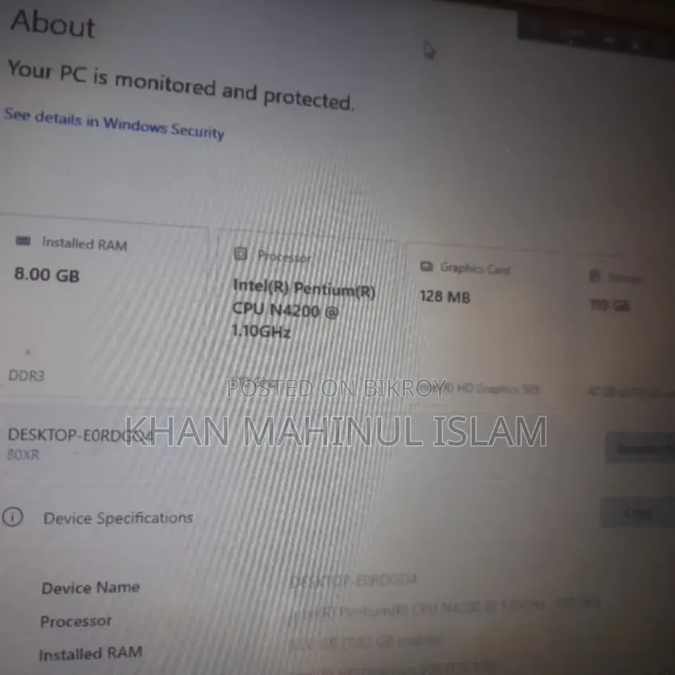 Laptop Lenovo IdeaPad 320 8GB Intel Pentium SSD 128GB