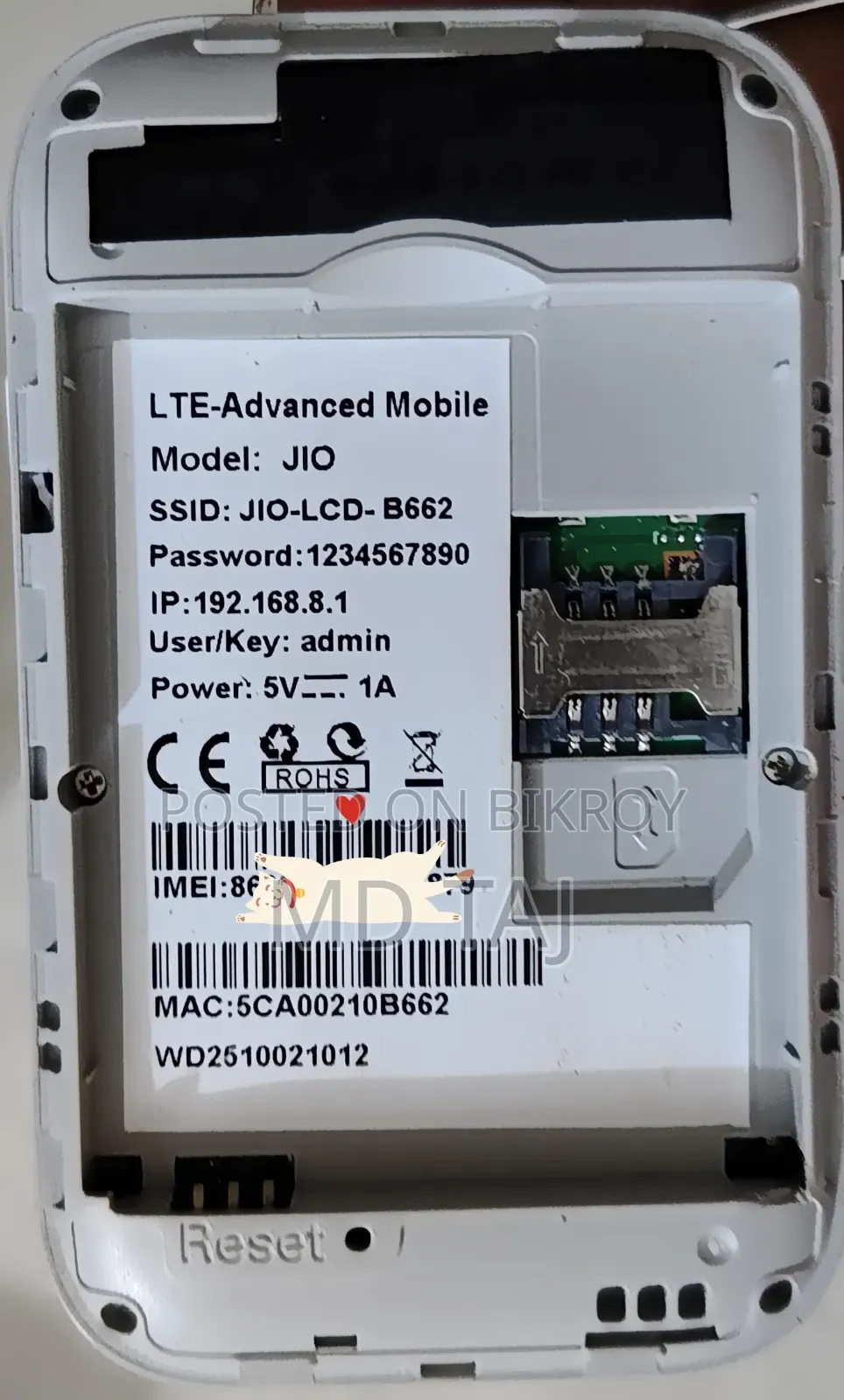 Jio 4G Pocket Router
