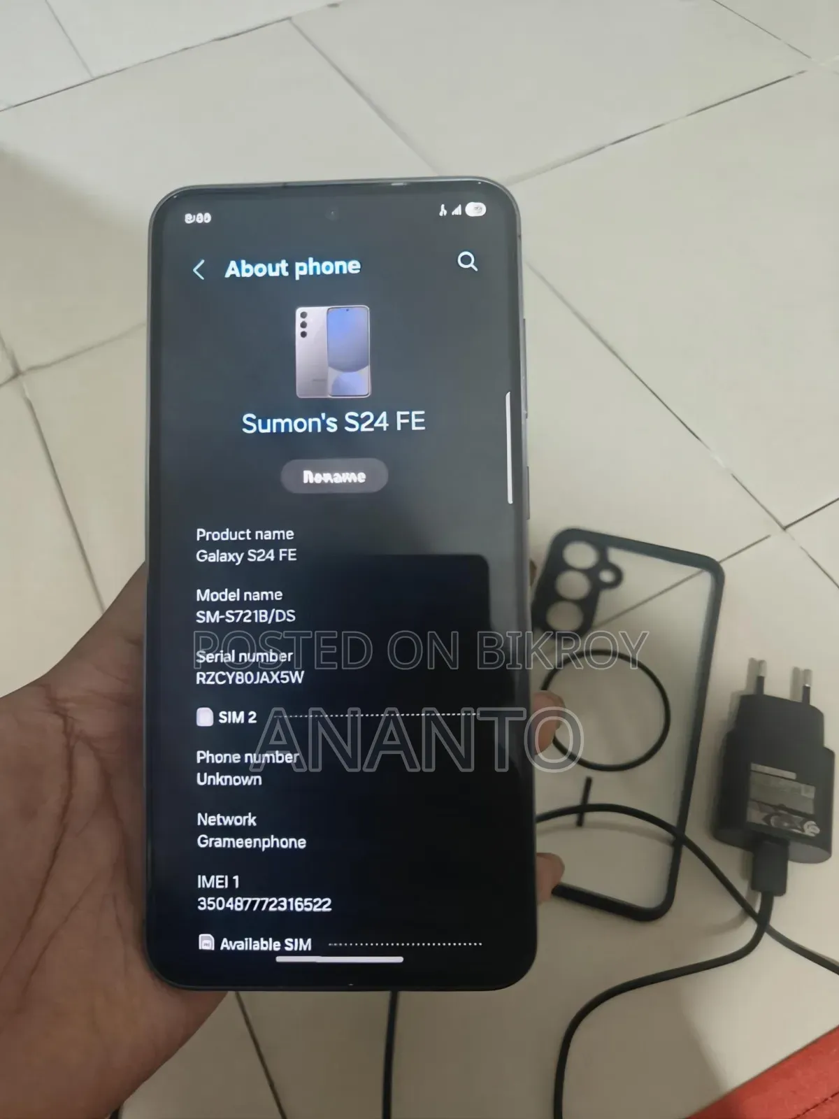 Samsung Galaxy S24 FE 128 GB Black