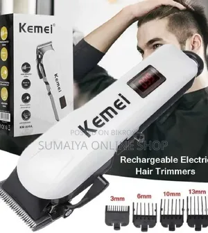 Kemei KM-809A Professional Rechargeable Hair Clipper Trimmer