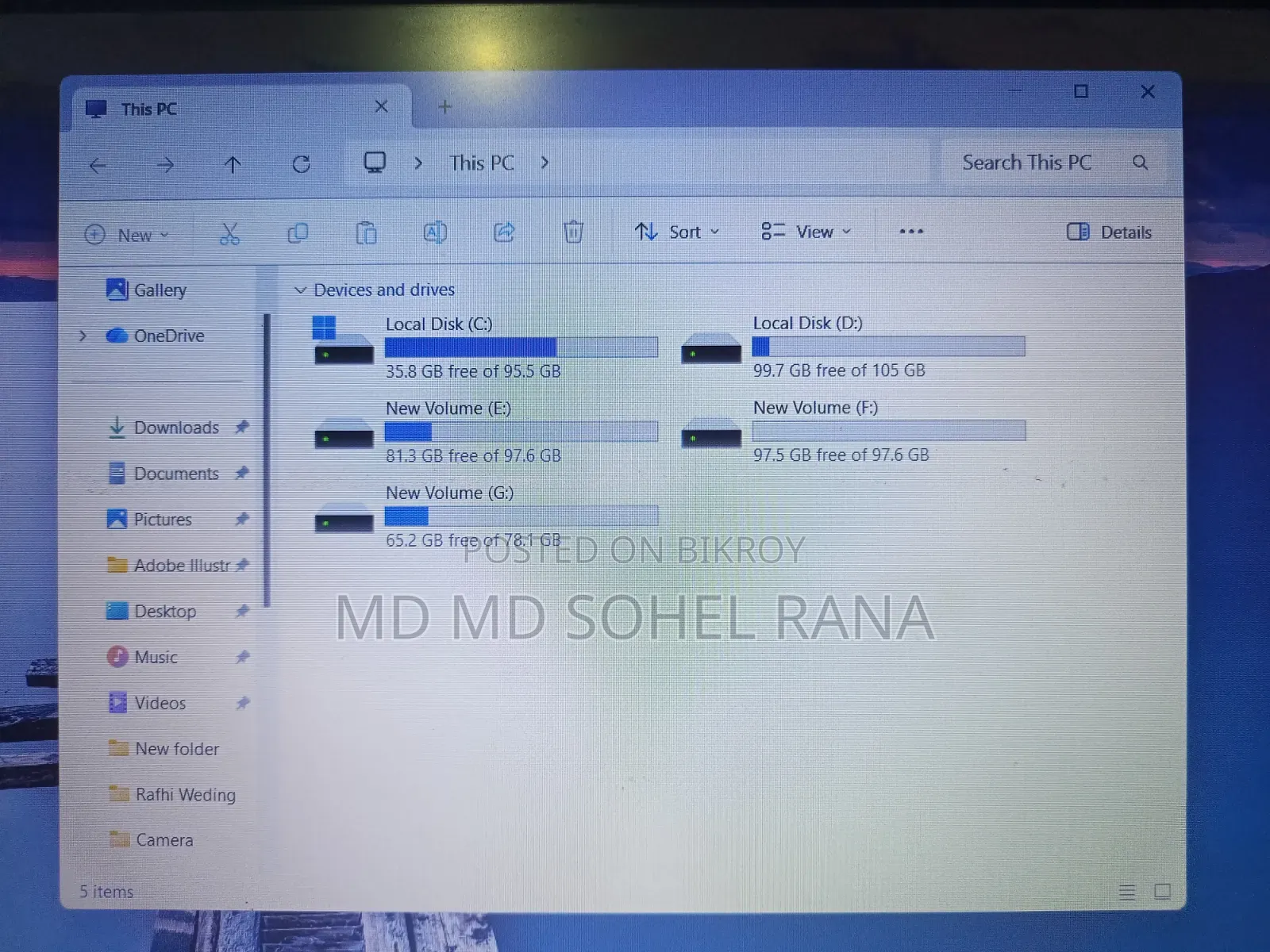Laptop Lenovo Ideapad 3 8GB Intel Core I5 HDD 500GB