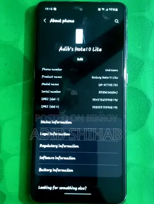 Samsung Galaxy Note 10 Lite 128 GB Blue
