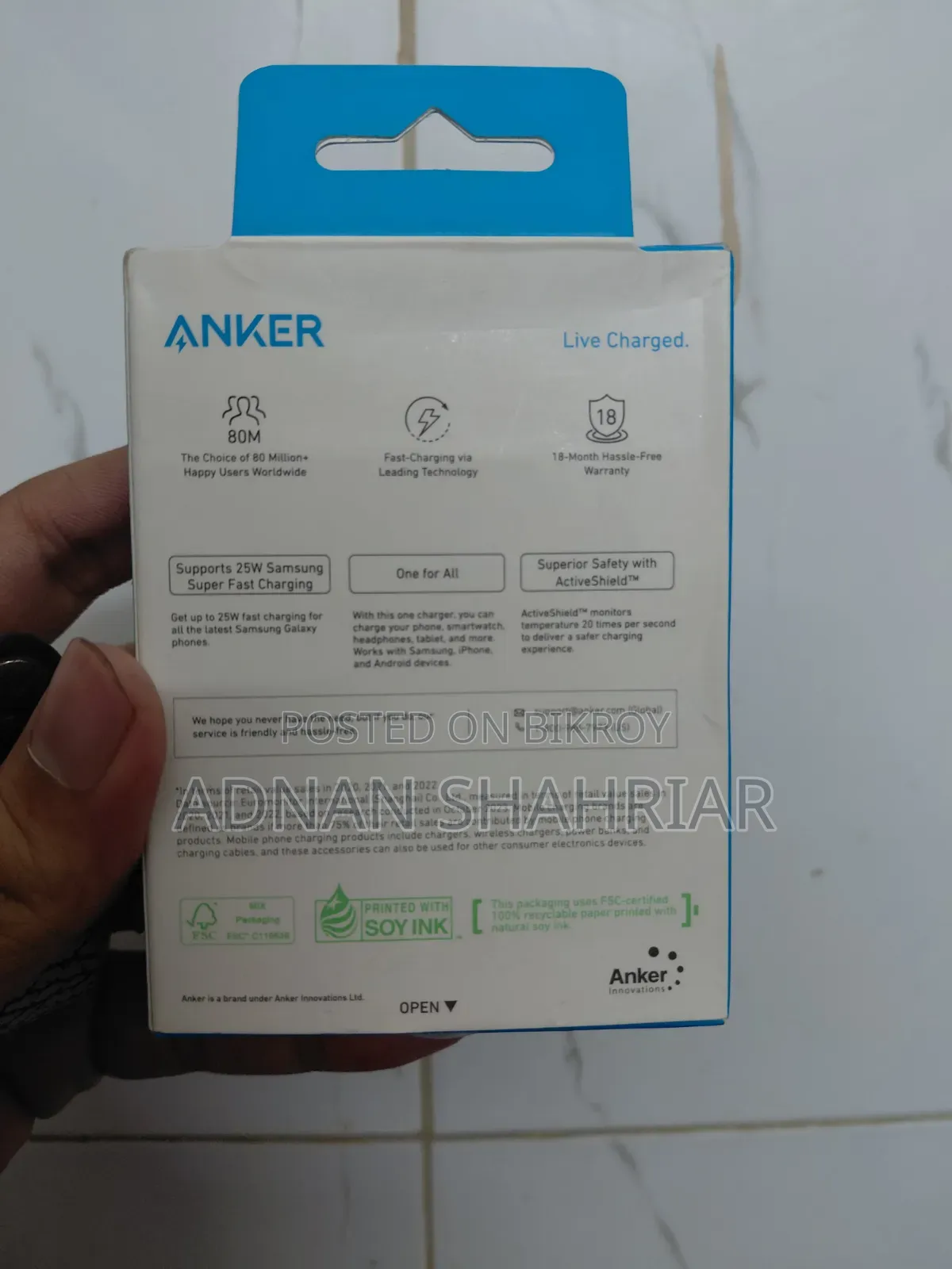 Anker Ace Charger 25w Adapter