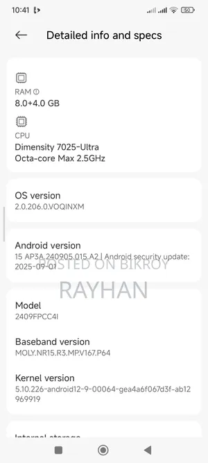 Xiaomi Poco M7 Pro 5G 256 GB Silver