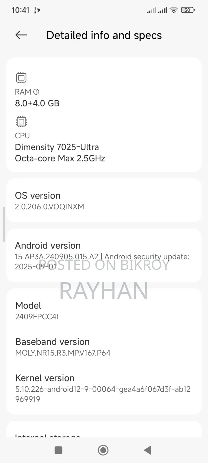 Xiaomi Poco M7 Pro 5G 256 GB Silver