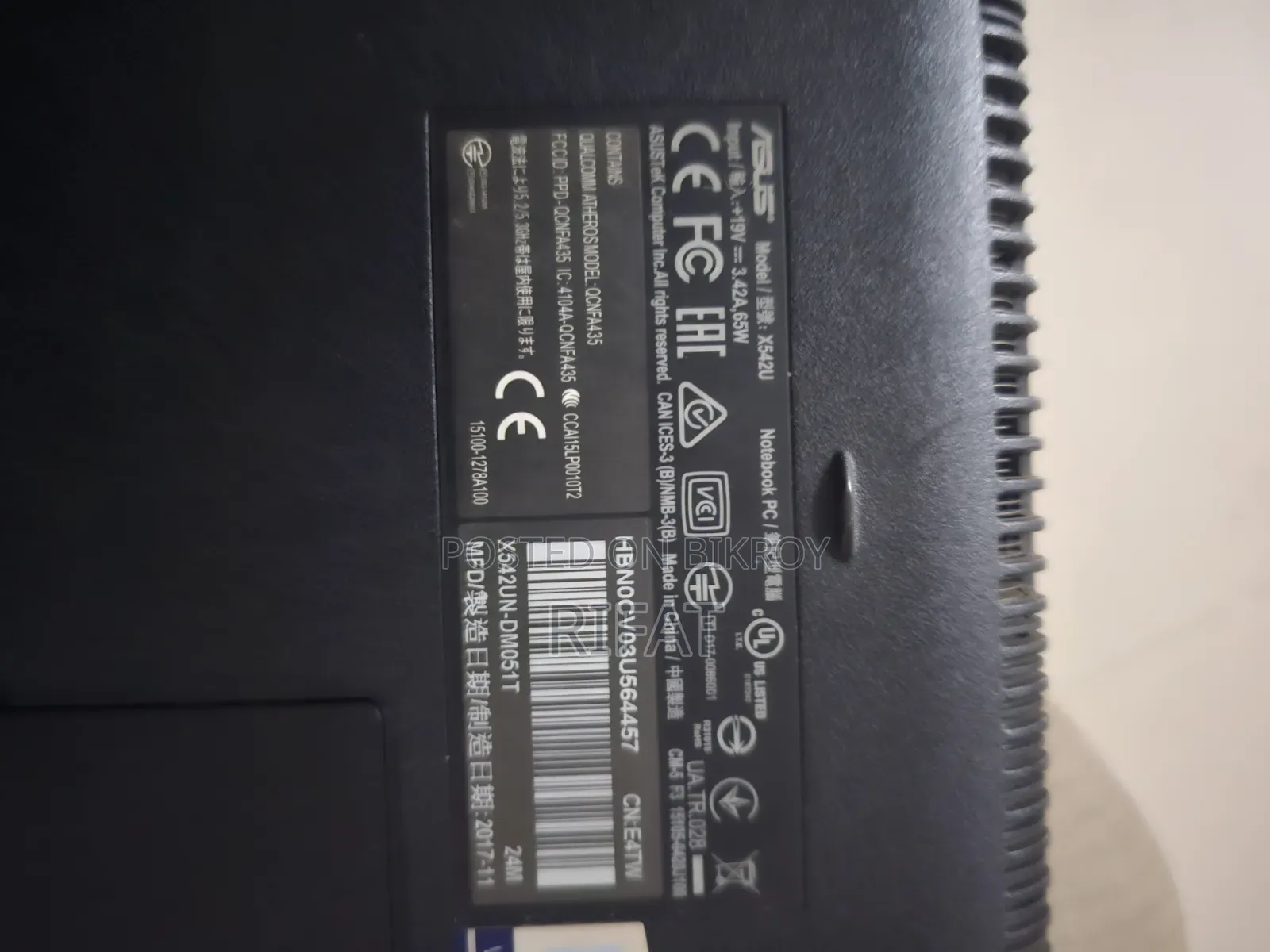 Laptop Asus 1015E 4GB Intel Core I5 SSD 256GB