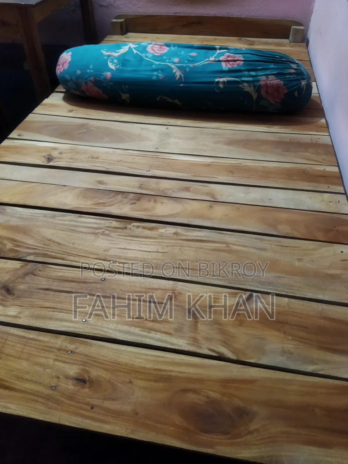 Large table, chair, large bed/cot