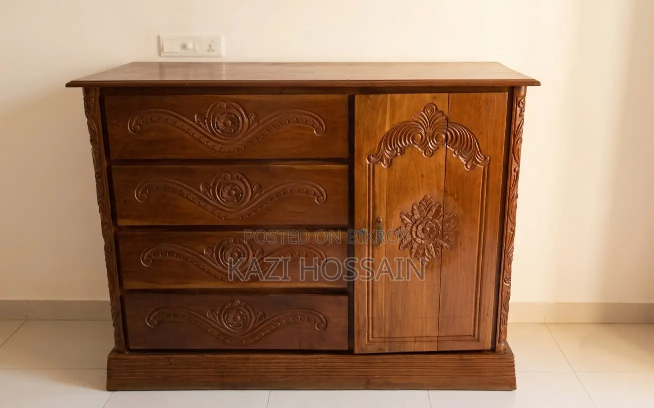 100% Pure Mahogany Wood Wardrobe | Solid Wood Almirah | Banasree