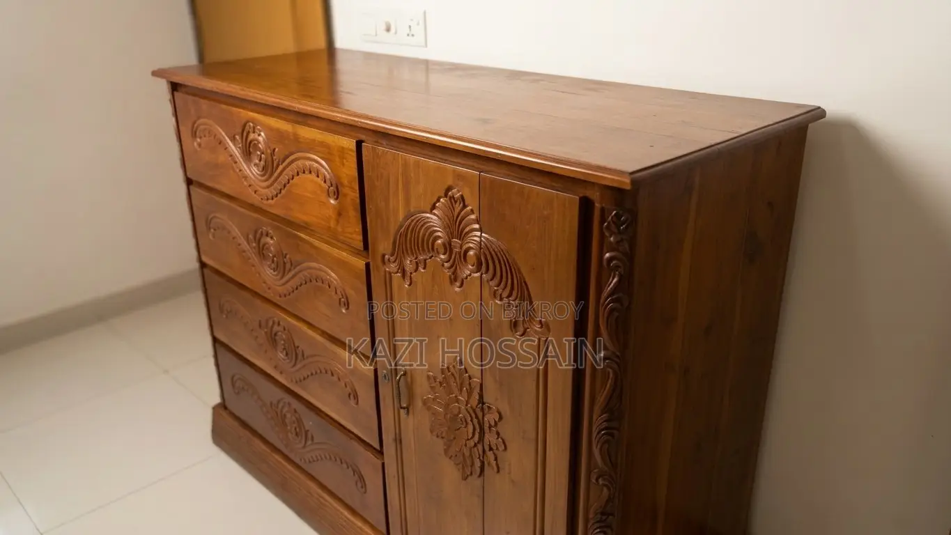 100% Pure Mahogany Wood Wardrobe | Solid Wood Almirah | Banasree