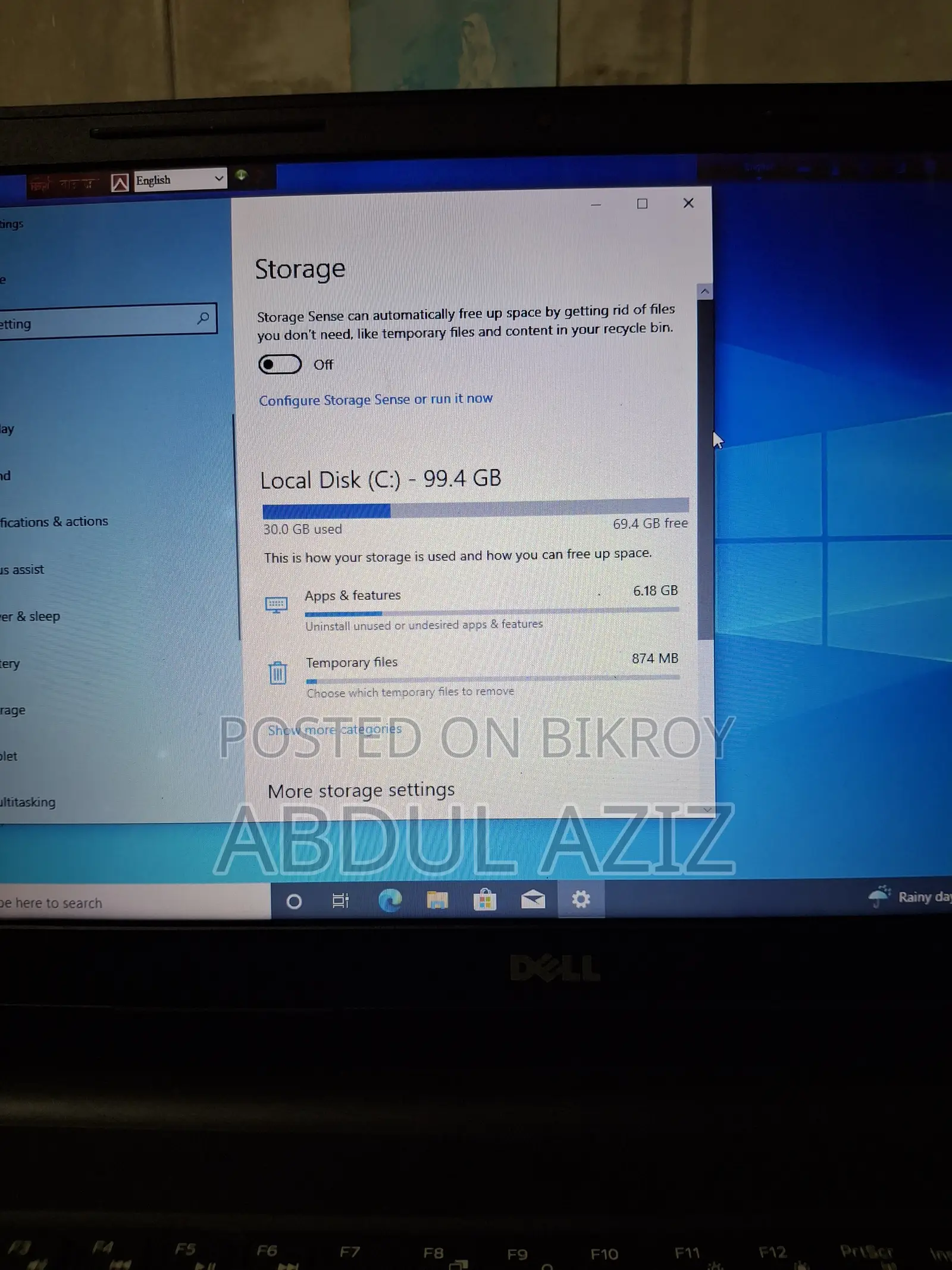 Laptop Dell Inspiron 15 3000 4GB Intel Core i5 HDD+SSD 1T