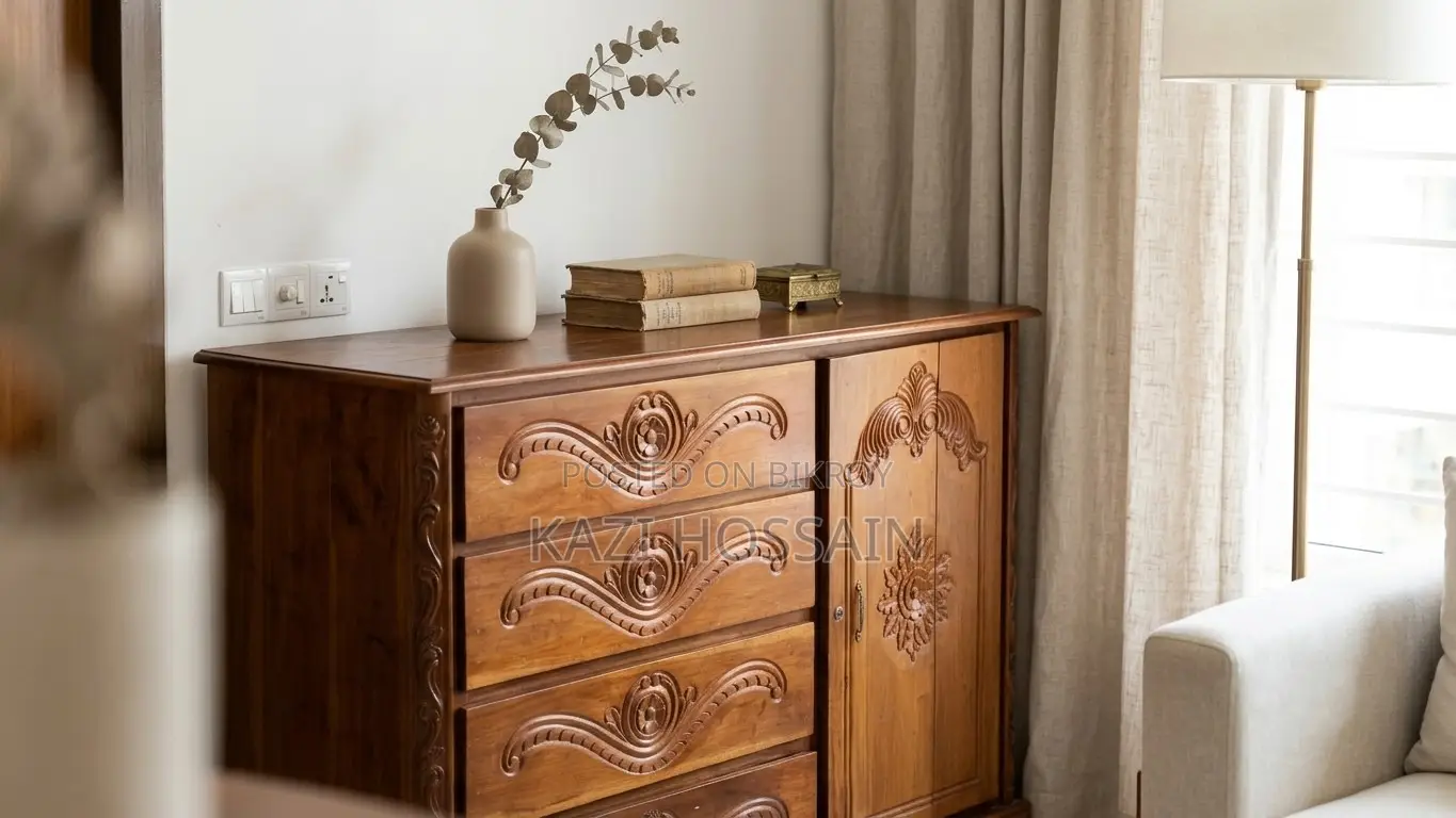 100% Pure Mahogany Wood Wardrobe | Solid Wood Almirah | Banasree