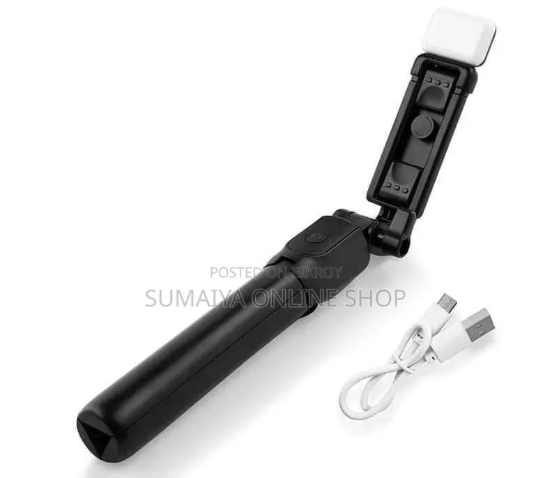 R1s Remote Control Selfie Stick With LED Light