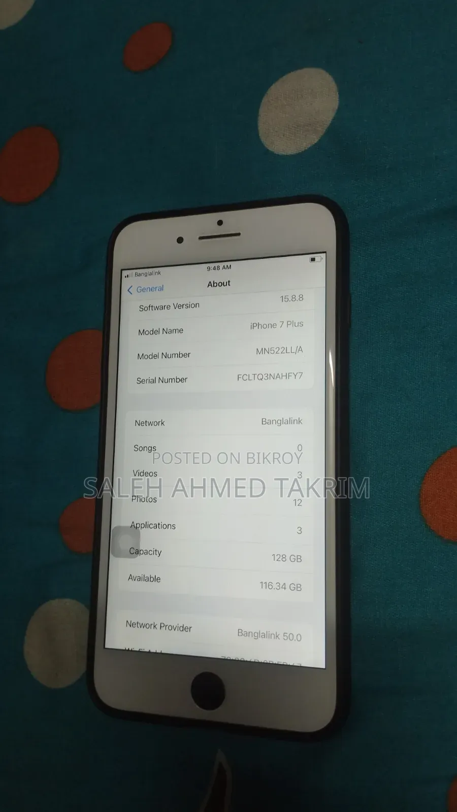 Apple iPhone 7 Plus 128 GB Black