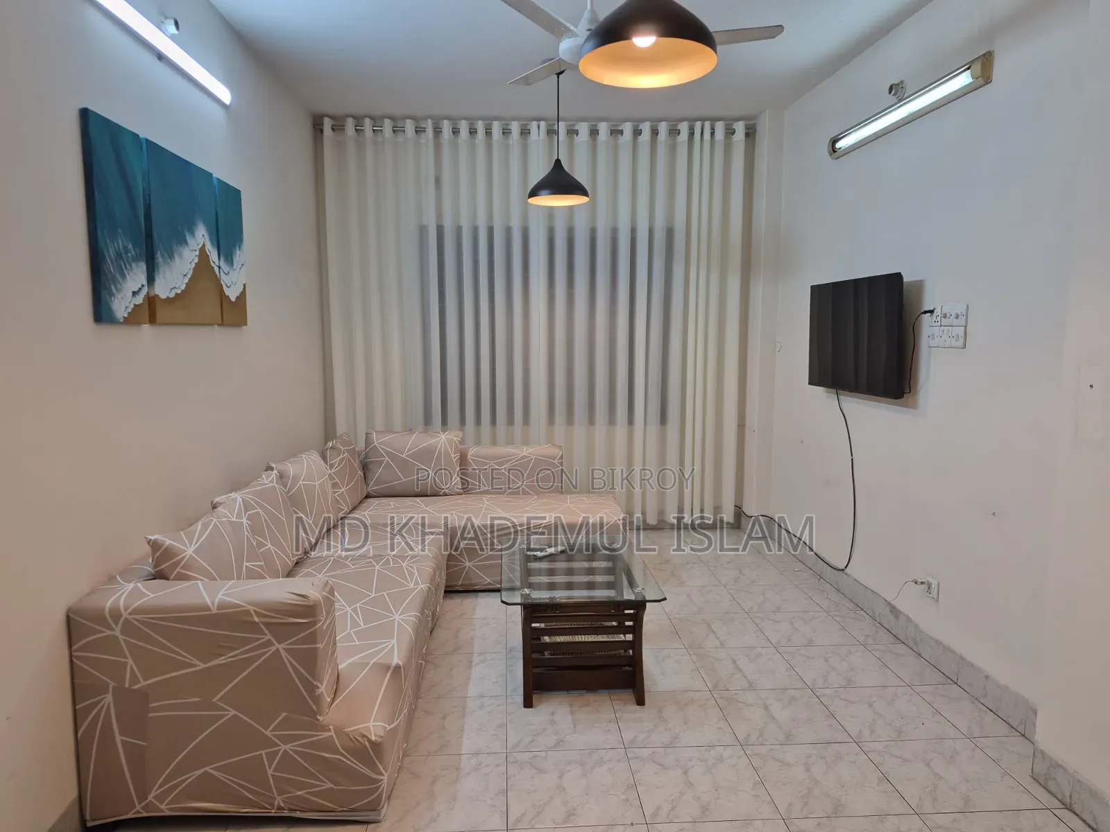 Furnished 2-bedroom Apartment in Baridhara DOHS for Rent