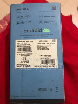 অপো এফ১৯ প্রো ১২৮ জিবি কালো