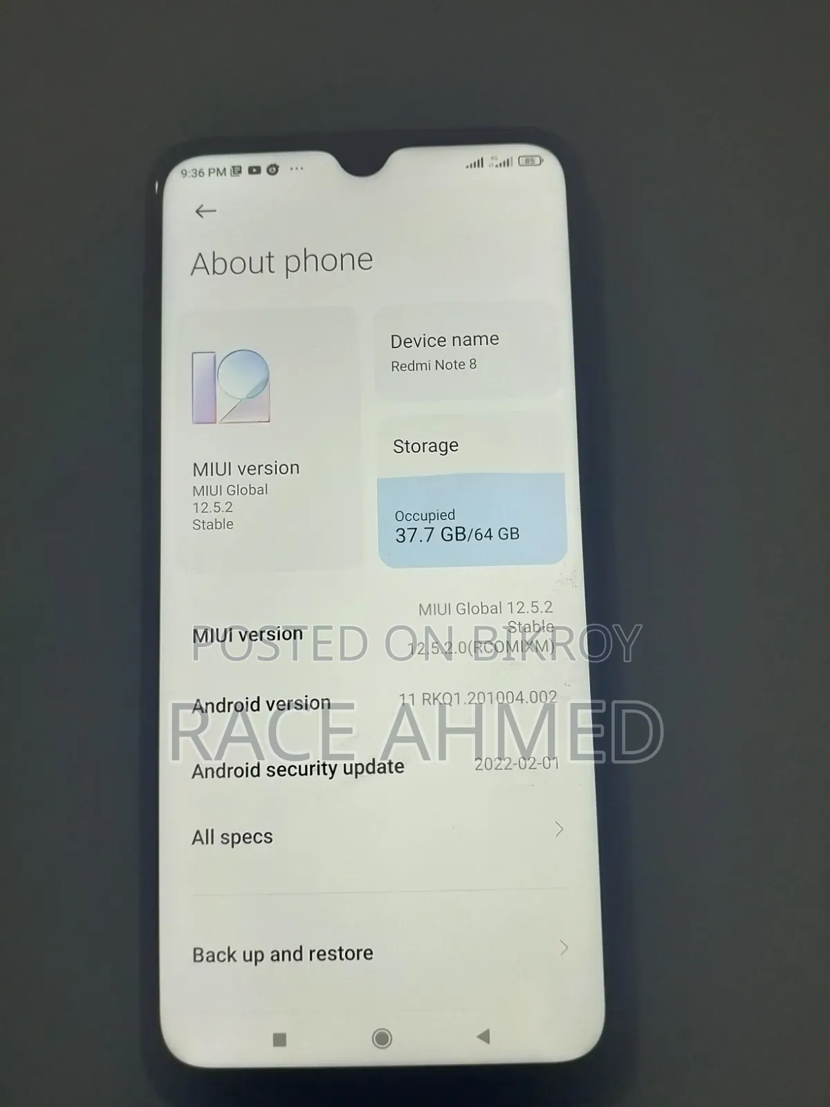 Xiaomi Redmi Note 8 64 GB Blue