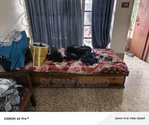 Mahogany wood single bed