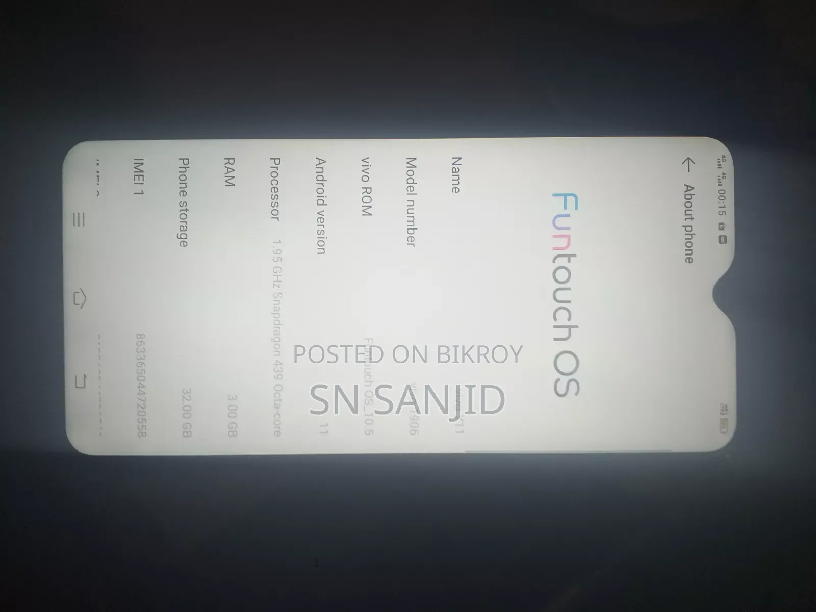 Vivo Y11 32 GB Blue