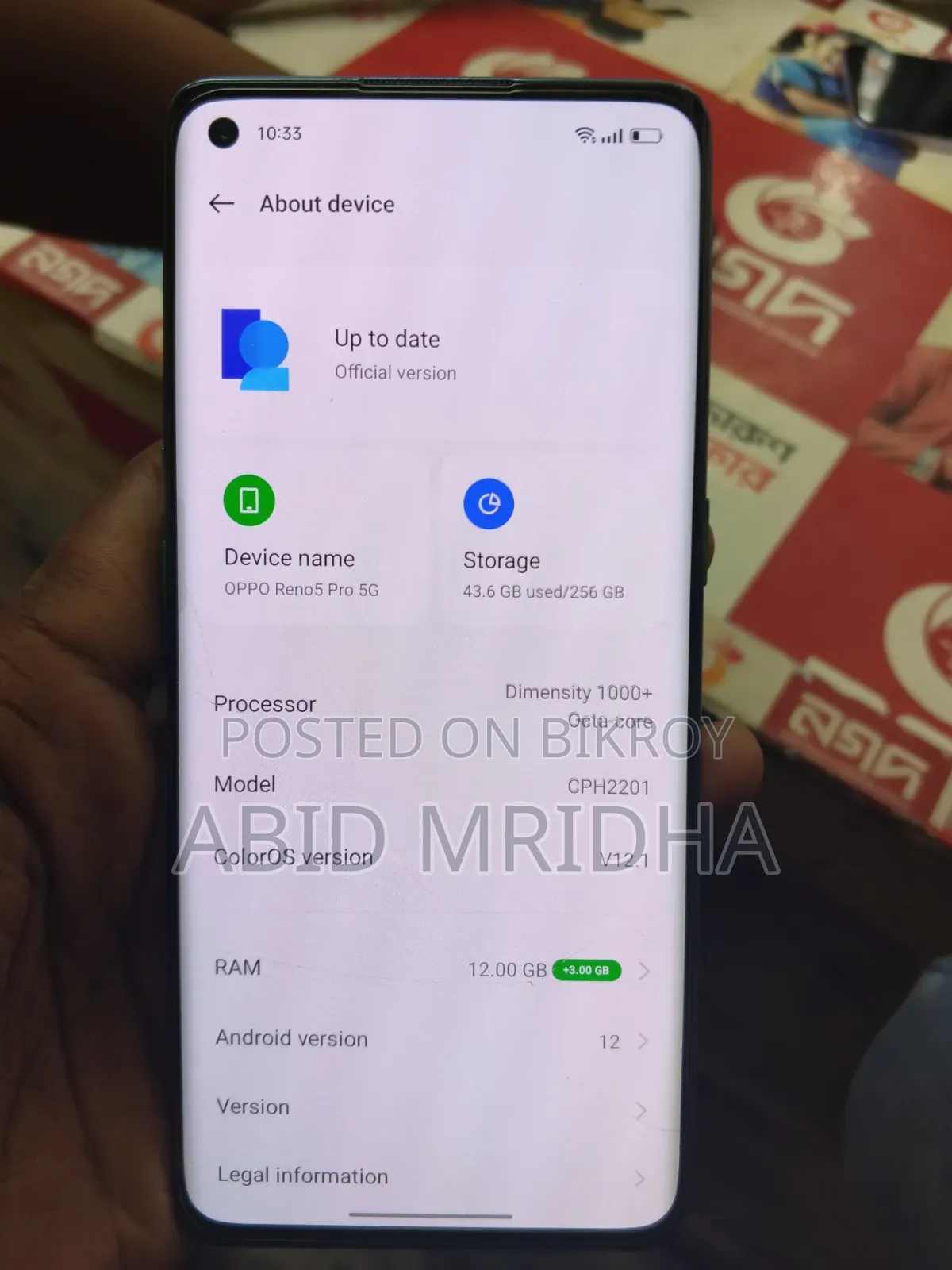 Oppo Reno5 Pro 5G 256 GB Blue