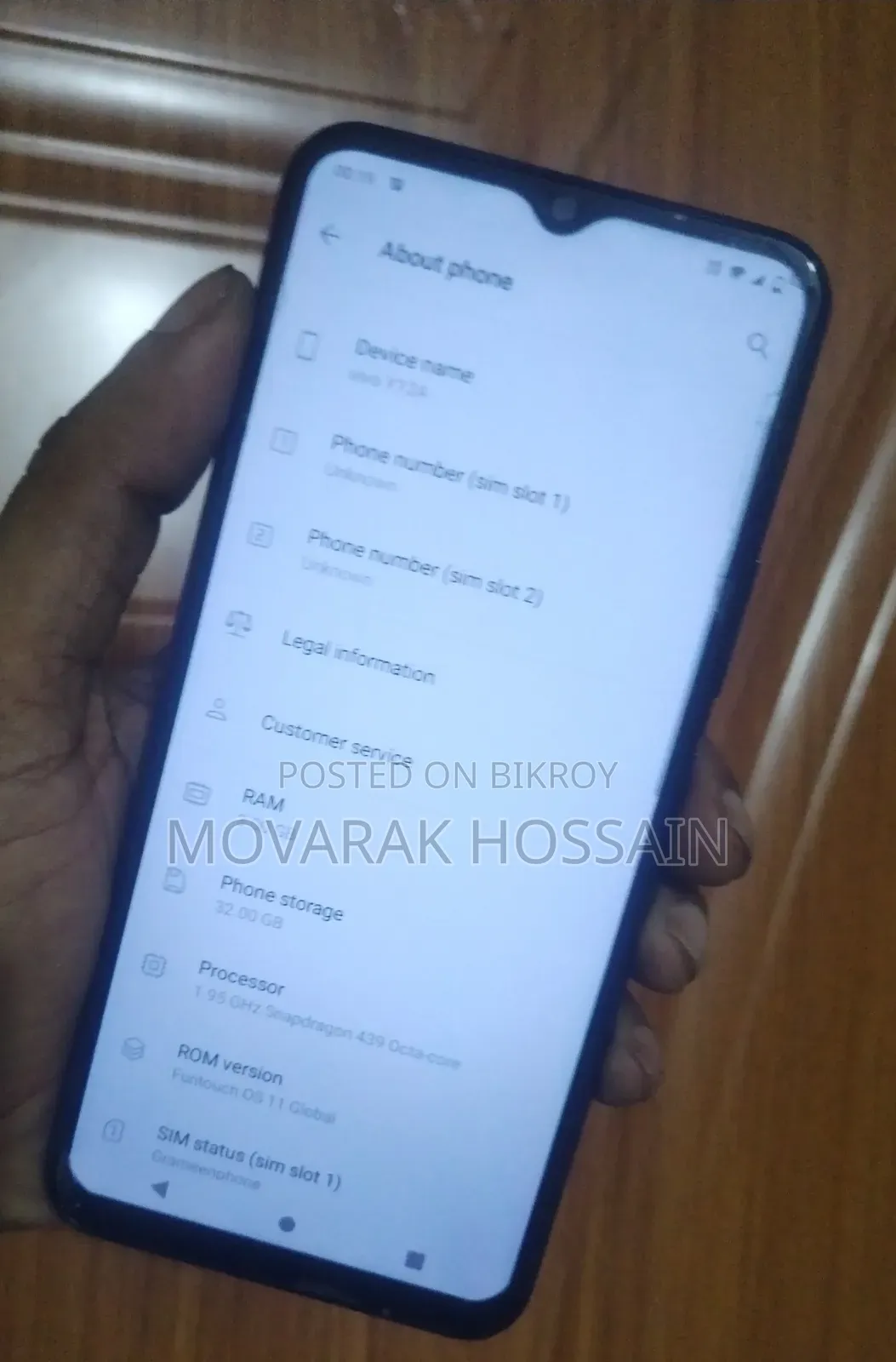 Vivo Y12 32 GB Blue