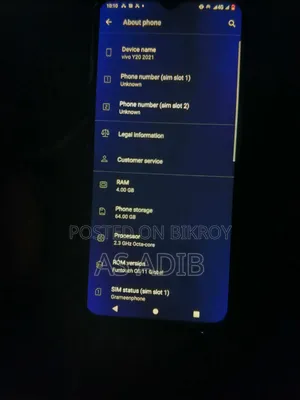 Vivo Y20 64 GB Black