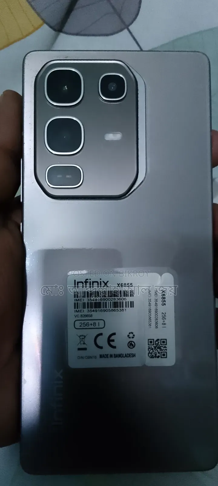 New Infinix Note 50 Pro 256 GB Silver
