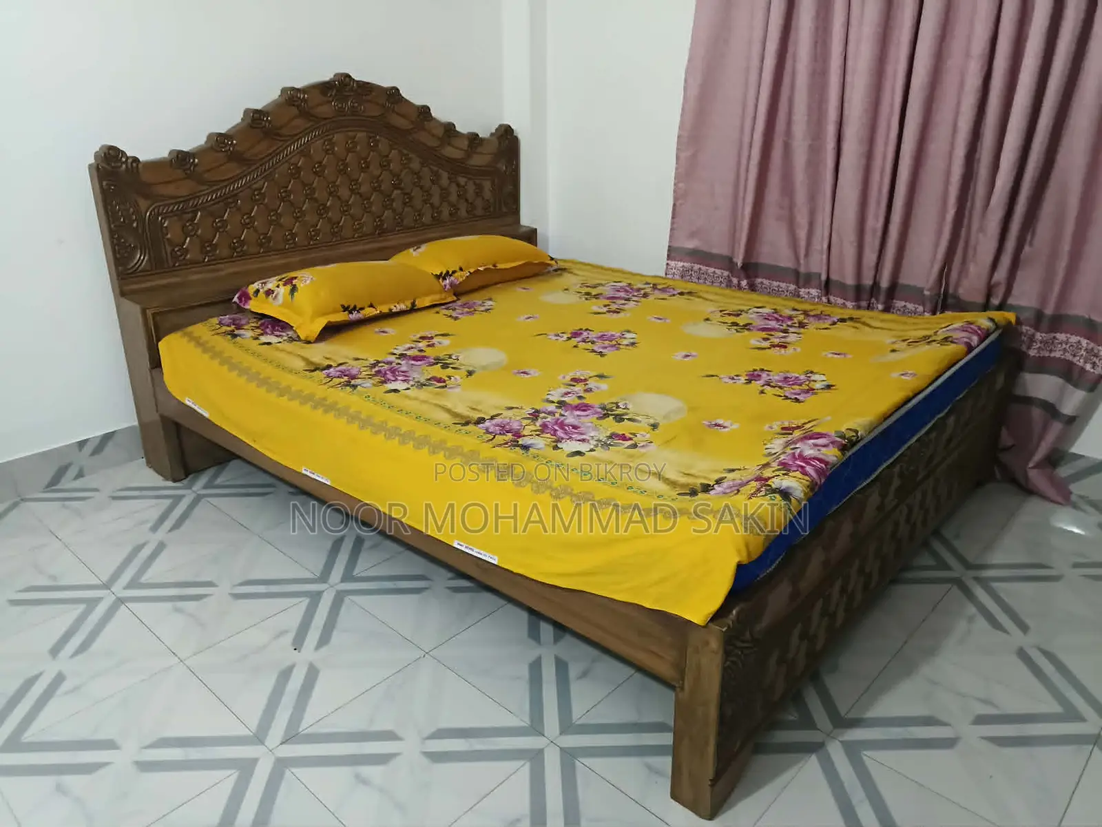 Chittagong Teak Wood Bed